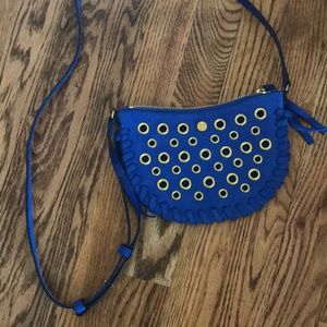 Tory Burch suede cross body grommet Mini crossbody